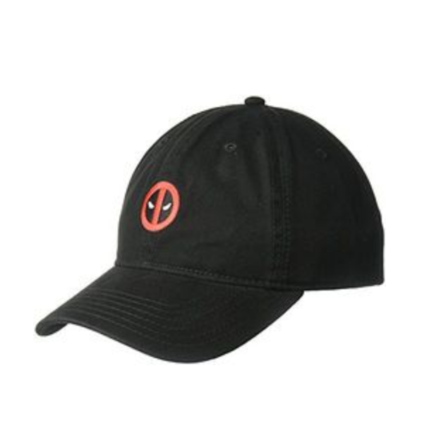 Marvel Men's Embroidered Deadpool Baseball Cap, 100% Washed Cotton Twill only $8.50