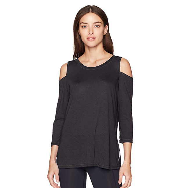 Calvin Klein Performance Women's Cold Shoulder Tie Back Tee only $14.88