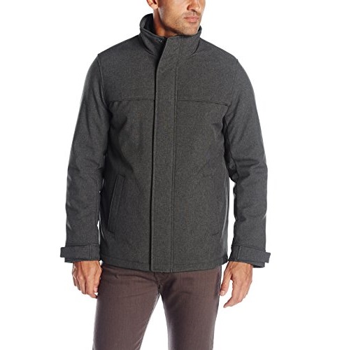 Dockers Men's Soft Shell Stand Collar Zip Front Jacket W. Attached Fleece Bib,  Only $26.14, free shipping
