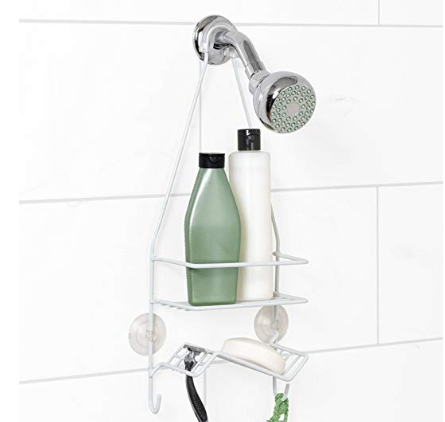 Zenna Home 7504W, Over-the-Showerhead Caddy, White only $4.44