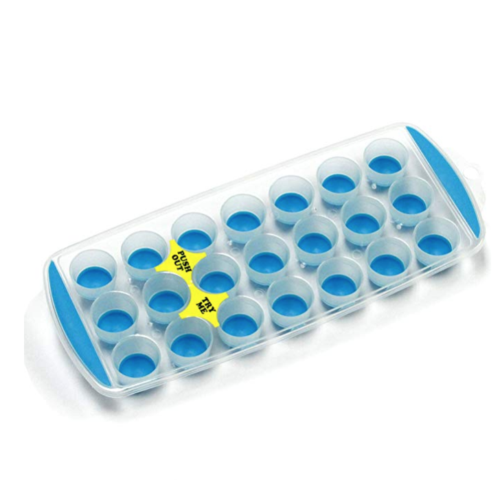 Chef Craft Push Out Ice Cube Tray, Blue, green, Purple, or Orange (Colors May Vary) only $1.41