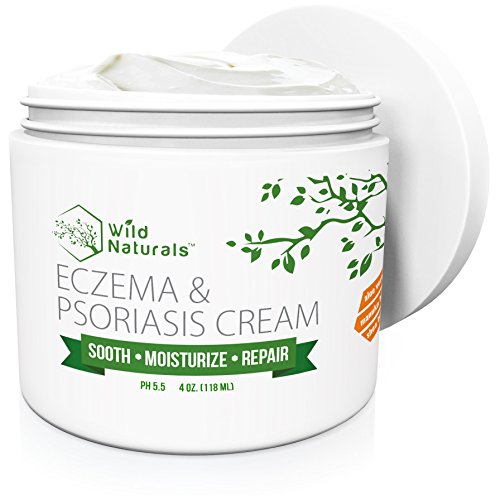 Wild Naturals Eczema & Psoriasis Cream, For Dry, Irritated Skin, Itch Relief, Dermatitis, Rosacea, and Shingles. Promotes Healing and Calms Redness, Rash and Itching Fast, Only $21.80 , free shipping