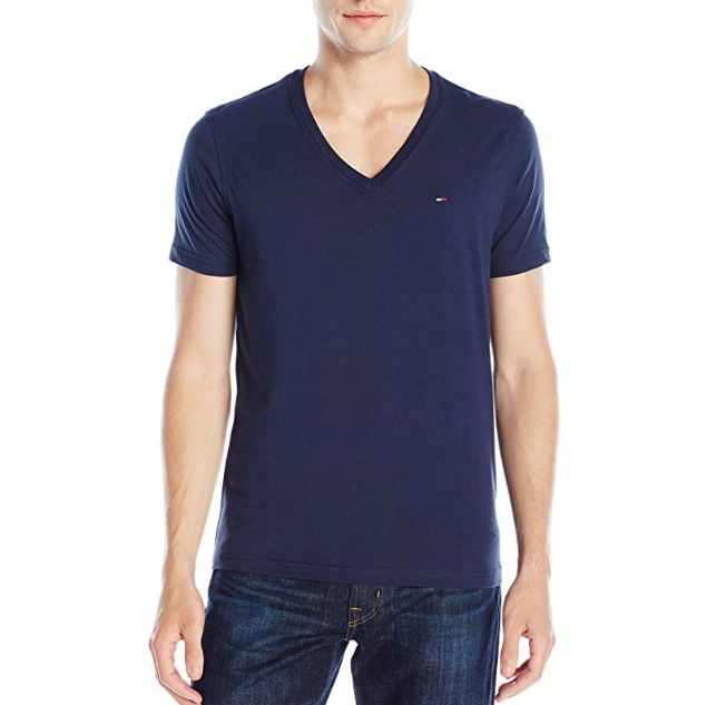 Tommy Hilfiger Denim Men's Original V-Neck Short Sleeve T-Shirt only $17.47