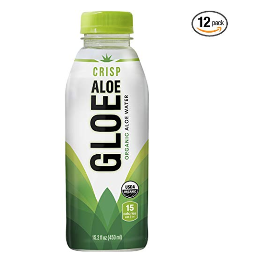 史低价： Aloe Gloe 有机芦荟饮品 450ml 12瓶 ，原价$29.88, 现仅售$21.49, 免运费！