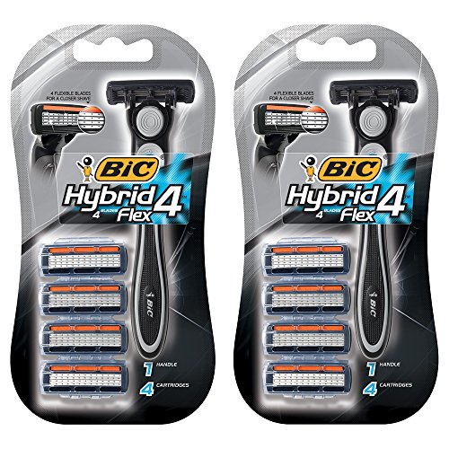 BIC Flex 4 Hybrid Razor, 8 Count, Only $6.69, free shipping after clipping coupon and using SS