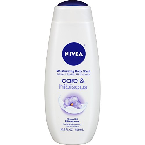 NIVEA Moisturizing Body Wash Care & Hibiscus, Almond Oil Hibiscus Scent, 16.9 oz (Pack of 3), Only $8.55, free shipping after using SS