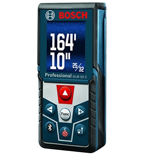 Bosch GLM 50 C 165英尺/50米激光測距儀，支持藍牙技術，原價$119.00，現僅售$89.99，免運費