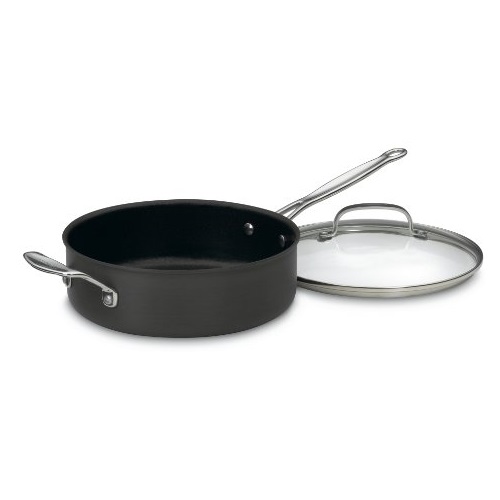 Cuisinart 633-30H Chef's Classic Nonstick Hard-Anodized 5-1/2-Quart Saute Pan with Helper Handle and Lid, Only $30.99, free shipping
