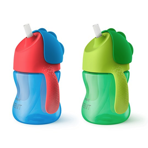 Philips Avent My Bendy Straw Cup, 7oz, 2pk, Blue/Green, SCF790/21 only $8.99