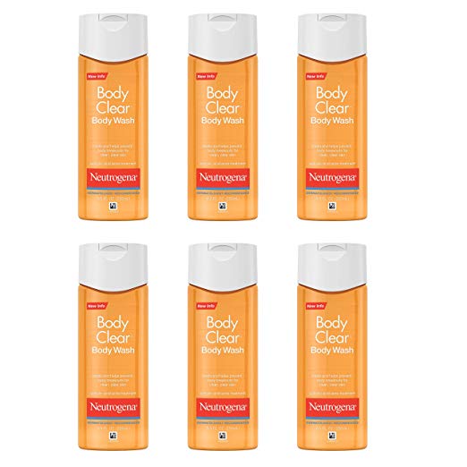 Neutrogena Body Clear Body Wash, Salicylic Acid Acne Treatment, 8.5 Fl. Oz., (Pack of 6) , only  $20.96, free shipping after clipping coupon and using SS