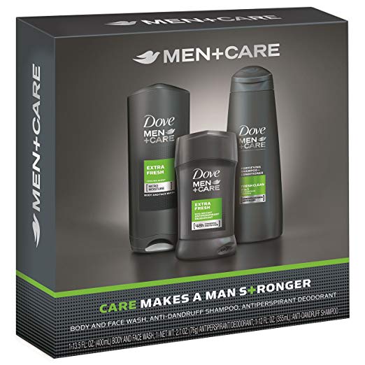 史低价！Dove Men+Care 男士清洁个护三件套，沐浴露+洗发液 +止汗剂，原价	$11.19 ，现仅售$5.64，免运费