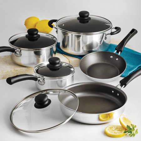 Tramontina 9-Piece Simple Cooking Nonstick Cookware Set, only $19.88