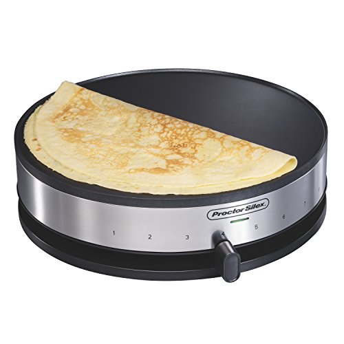 Proctor Silex 38400 Electric Crepe Maker, 13 Inch Griddle & Spatula, Only $21.99