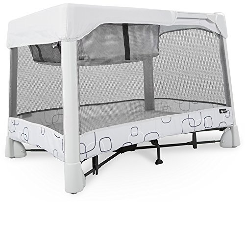 史低價！4moms 嬰幼兒Breeze Classic可摺疊遊戲床+可拆卸睡籃，原價$249.99，現僅售$196.77，免運費