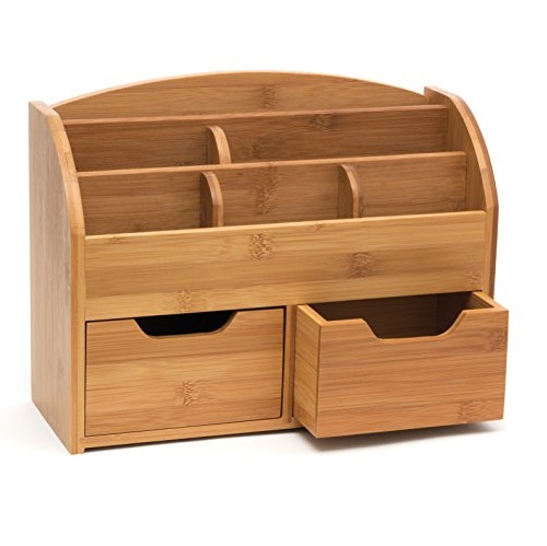 Lipper International 809 竹木桌面收納盒，原價$42.99，現僅售$16.55