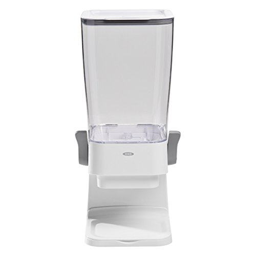 OXO Good Grips Countertop Cereal Dispenser, Clear/White, Only $19.42
