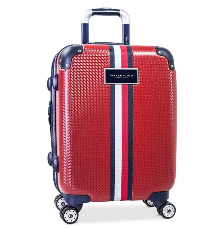 macys.com 現有 Tommy Hilfiger 硬殼萬向輪行李箱 21寸，原價$250, 現價$69.99