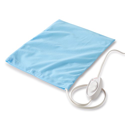 Sunbeam Heating Pad for Pain Relief | Standard Size UltraHeat, 3 Heat Settings with Auto-Shutoff | Light Blue, 12-Inch x 15-Inch, Only $11.61