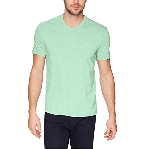 Calvin Klein Men's Short Sleeve Mixed Media V-Neck T-Shirt, Only $10.93