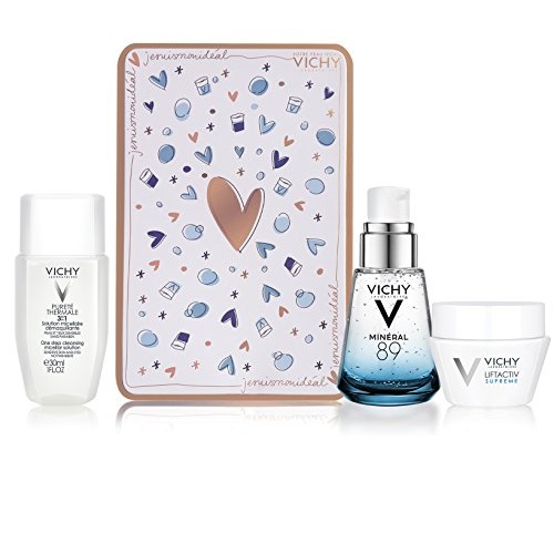 Vichy Healthy Skin Gift Set with Minéral 89 Hyaluronic Acid Serum Moisturizer, 2.53 Fl. Oz., Only $34.00, free shipping