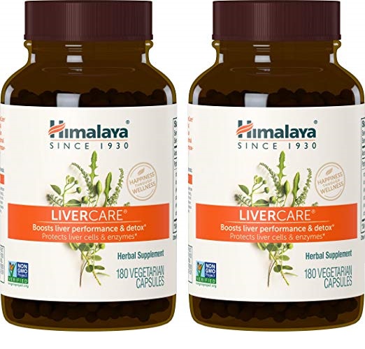 Himalaya LiverCare (2 Pack) 180 VCaps for Liver Detox, Liver Cleanse and Regeneration 375mg, Only $59.76, free shipping after using SS