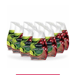 Renuzit Scent Swirls Air Freshener Gel, Green Apple, Cherry & Sandalwood, 7 Ounces (12 Count)  only $5.42