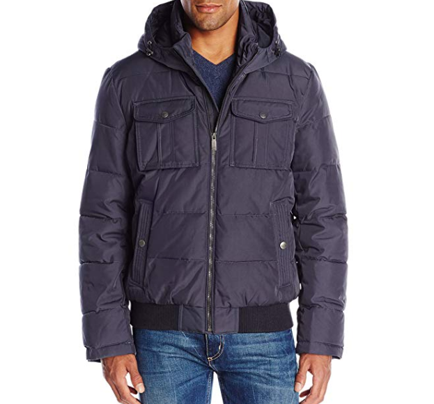 Poly-Oxford Two Pocket Puffer Hoody only $ 30.90