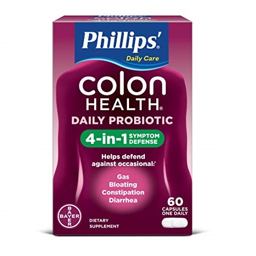 史低價！Phillips' 德國拜爾葯業Colon Health  活性益生菌膠囊，60粒，原價$26.39，現僅售$12.92