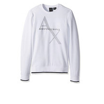 Armani Exchange阿玛尼AX Logo男卫衣，现仅售$52.23, 免运费！