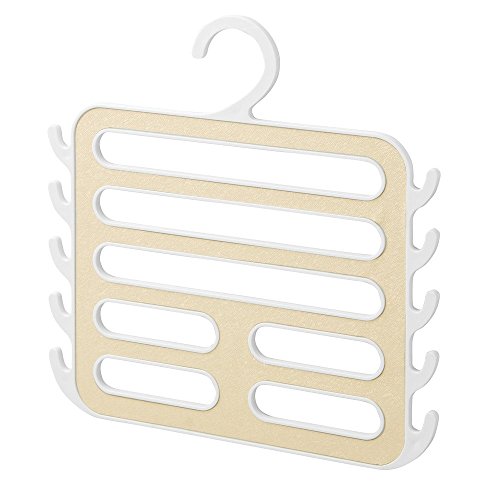 InterDesign Remy Closet Organizer Hanger For Camisoles, Scarves, Pashminas, Accessories - White/Gold, Only $4.88