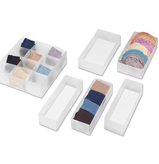 Whitmor Drawer Organizers Set of 6 only$6.69