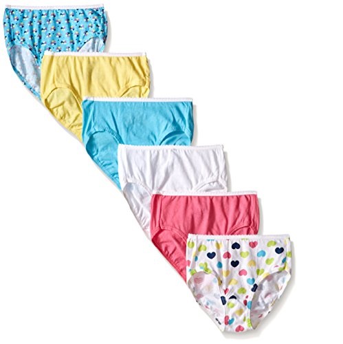 Hanes Toddler Girls' 6-Pack Brief, Assorted, 2/3, Only $3.15,
