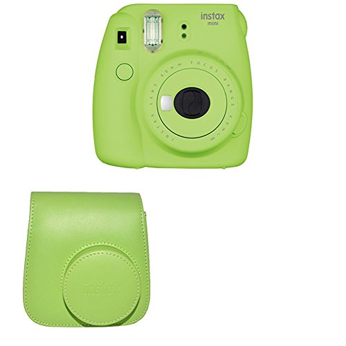 Fujifilm Instax Mini 9 Instant Camera with Instax Groovy Camera Case (Lime Green), Only $50.00, free shipping