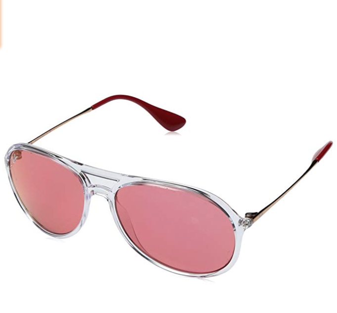 Ray-Ban Youngster Rubber Aviator Sunglasses 女款时尚飞行员太阳镜， 现仅售$59.95, 免运费！