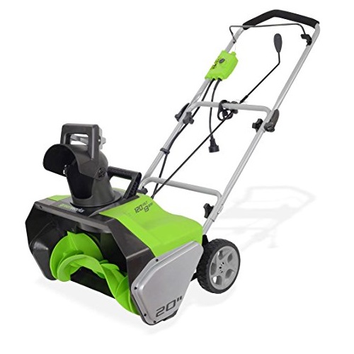 Greenworks 20-Inch 13 Amp Corded Snow Thrower 2600502, Used - Like New $61.88
