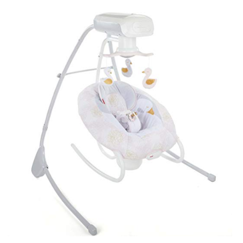 Fisher-Price My Sweet Swan 2-in-1 Deluxe Cradle 'n Swing $89.00，free shipping