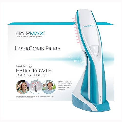 HairMax Prima LaserComb (Prima 9), Stimulates Hair Growth, Reverses Thinning, Regrows Denser, Fuller Hair. Targeted hair loss treatment. Light, Portable, FDA Cleared., Only $199.00, free s hipping
