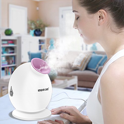 KINGDOMCARES Steamer 3-in-1 Warm Mist Moisturizing Facial Steamer Face Steamer Humidifier Hot Mist Clear Blackheads Acne Facial Hydration Home Sauna SPA Skin Care Atomizer Pink, Only $20.99