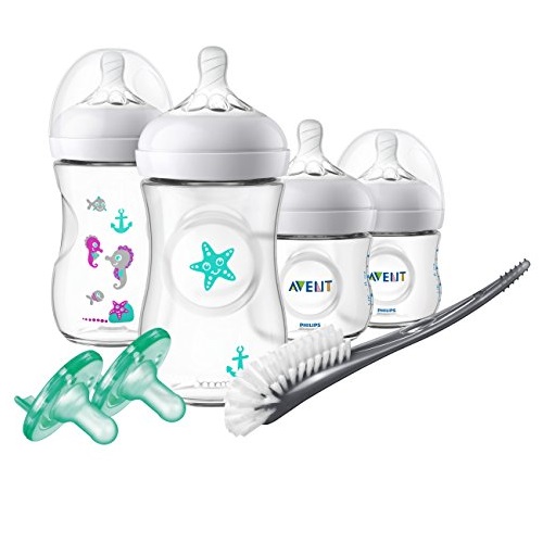 Philips Avent Natural Baby Bottle Gift Set Seahorse Design, SCD113/37, Only $27.77, free shipping