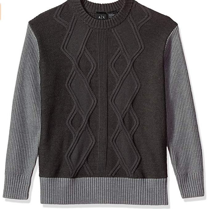 A|X Armani Exchange Men's Multi Knit Oversized Pullover Sweater only $65.02