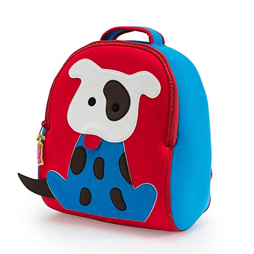 Dabbawalla Bags Go Fetch Dog Kid's Toddler and Preschool Backpack, Red/blue, only $33.78, free shipping