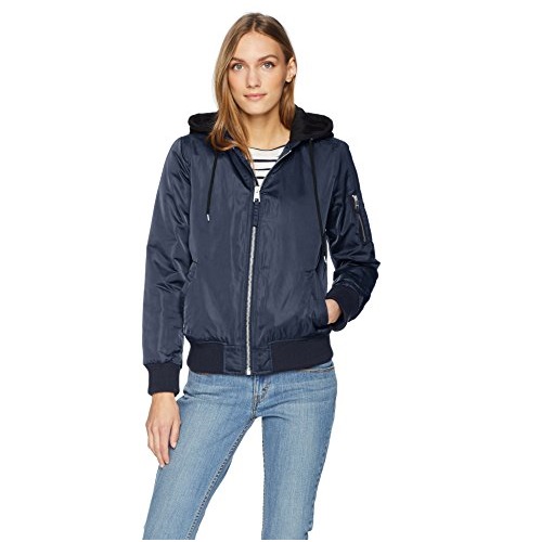 Levi's Flight Satin Bomber Jacket with Jersey Hood, Only $29.20, free shipping