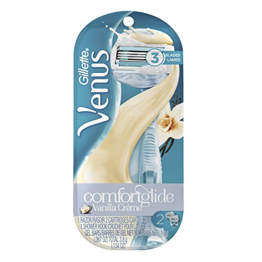 Gillette Venus ComfortGlide Vanilla Creme Women's Razor - 1 handle + 2 refills only $5.31