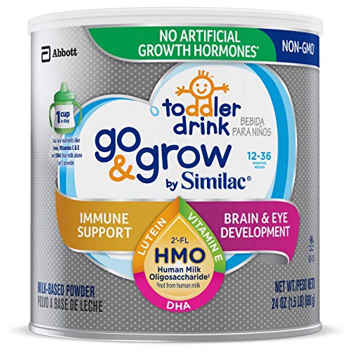 Go & Grow by Similac Non-GMO Toddler Milk-Based Drink with 2’-FL HMO for Immune Support, Powder, 24 oz Can, Only $18.69 after clipping coupon