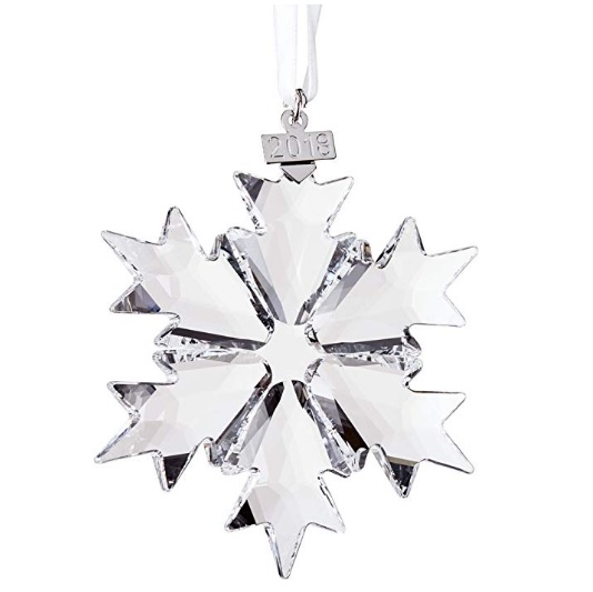 Swarovski Annual Edition 2018 Christmas Ornament, Clear, Only $39.99, free shipping