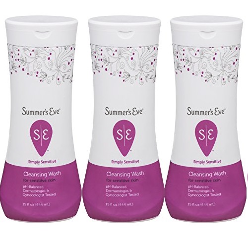 Summer's Eve Cleansing Wash | Simply Sensitive | 15 Ounce | Pack of 3 | pH-Balanced | Dermatologist & Gynecologist Tested, Only $10.77after clipping coupon