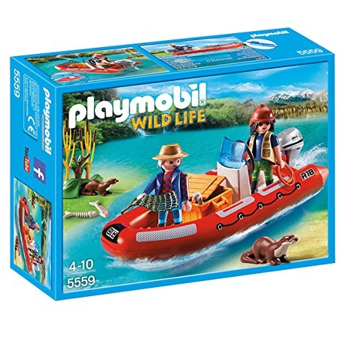 史低价！PLAYMOBIL 探险家充气艇 拼装玩具，原价$16.99，现仅售$9.99