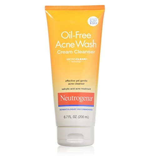 Neutrogena Oil-Free Acne Wash Cream Cleanser, 6.7 Fluid Ounce, Only $6.57