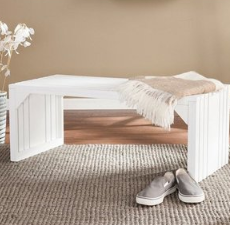 ​Macys.com offers the Southern Enterprises Slat Bench & Table Set for $59