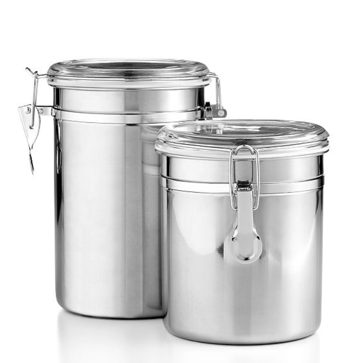 macys.com offers the Martha Stewart Essentials Set of 2 Food Storage Canisters, Created for Macy's for $8.79